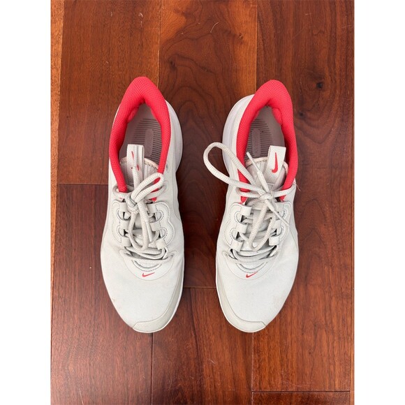 NikeCourt Air Max Volley Women's Tennis Shoes Light Bone/Lobster Size 8 - Picture 2 of 5